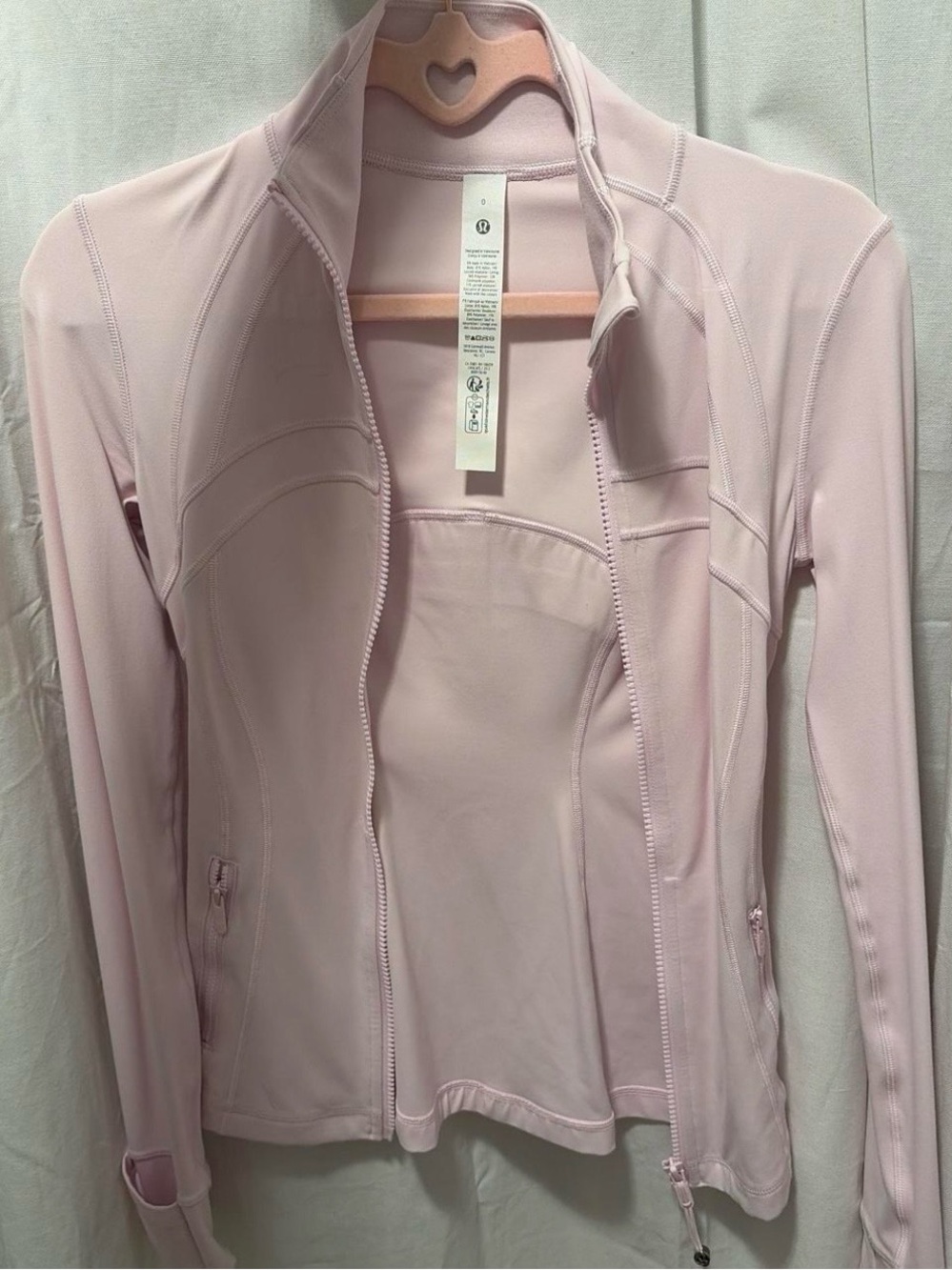 Lululemon pink define jacket size 0